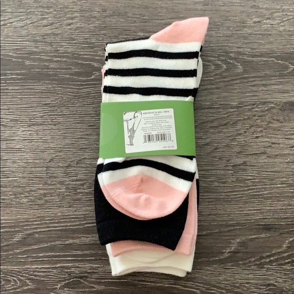 Kate Spade 3 Pairs Crew Cut Socks - Picture 6 of 7
